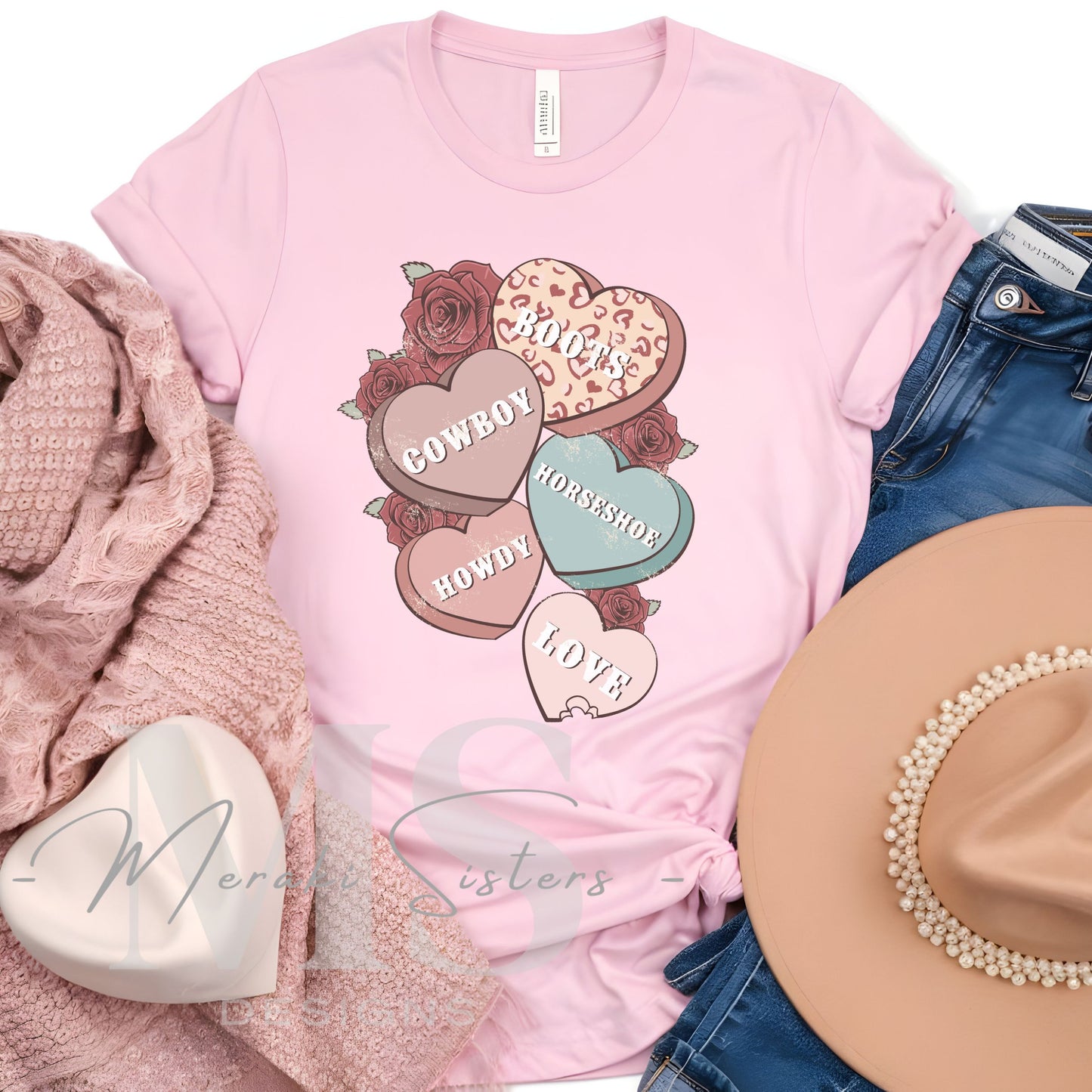 Cowboy Candy Hearts Shirt