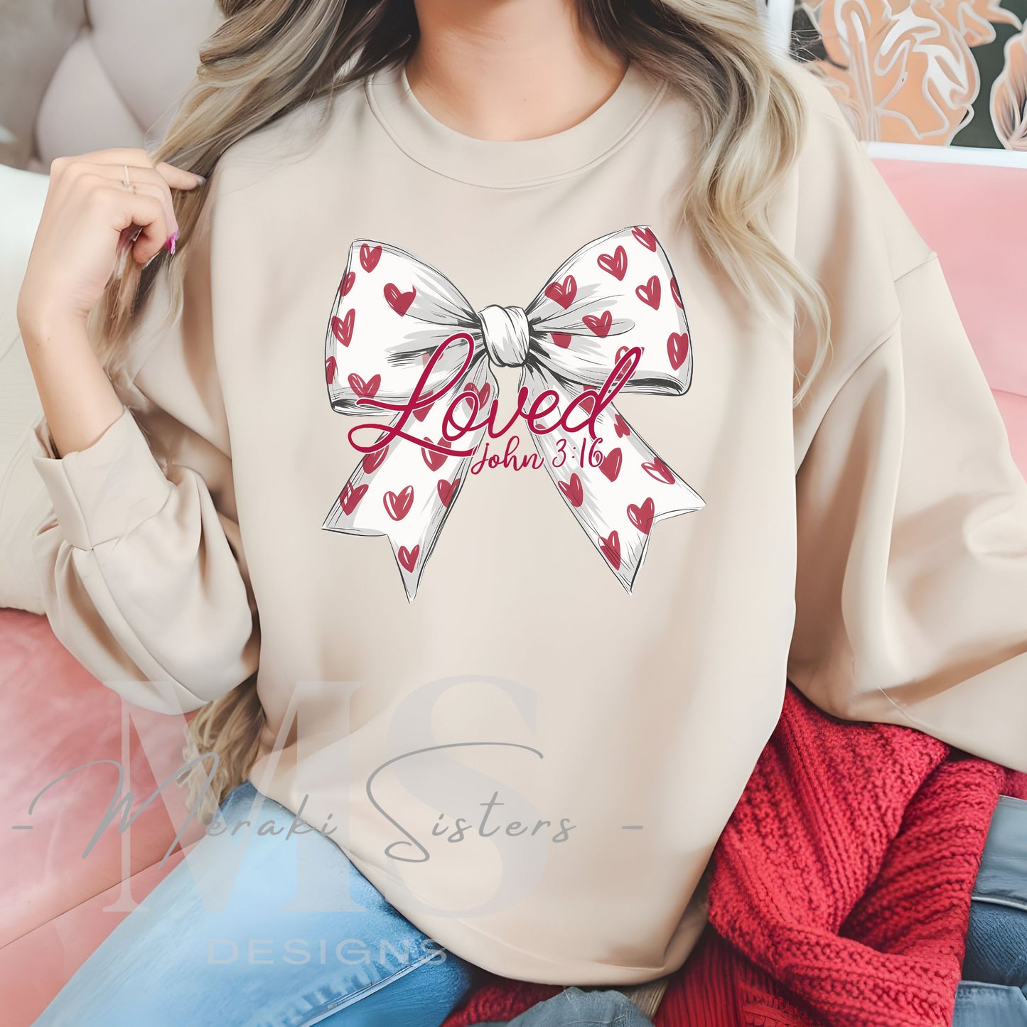 Loved Bow Sweatshirt