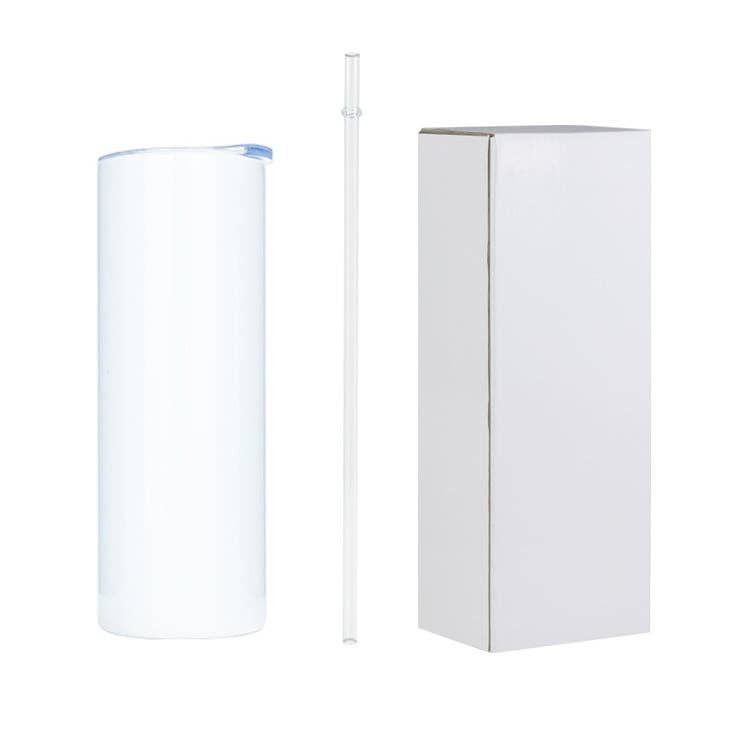 20 oz White Stainless Steel Tumbler for Sublimation