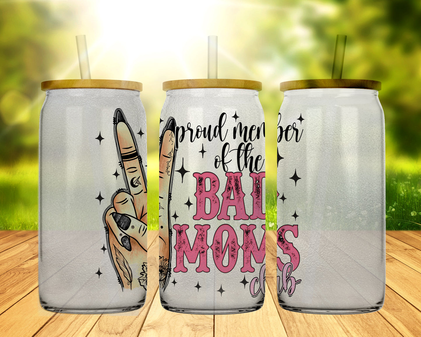 16 oz Glass Bad Moms Club