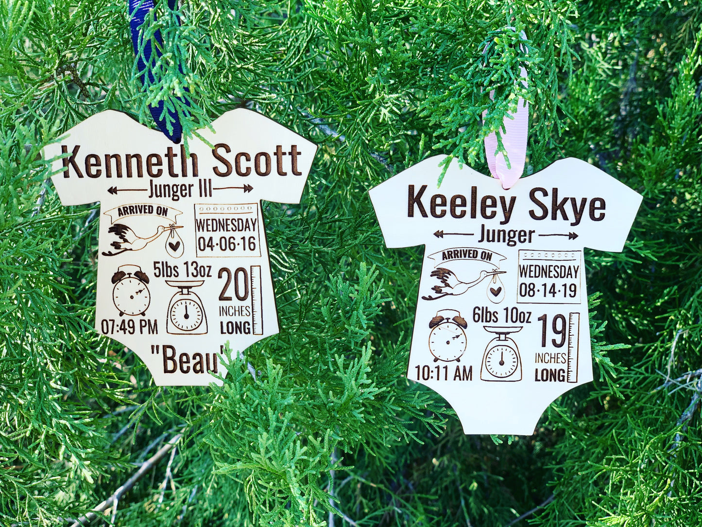 Baby Birth Stats Ornament