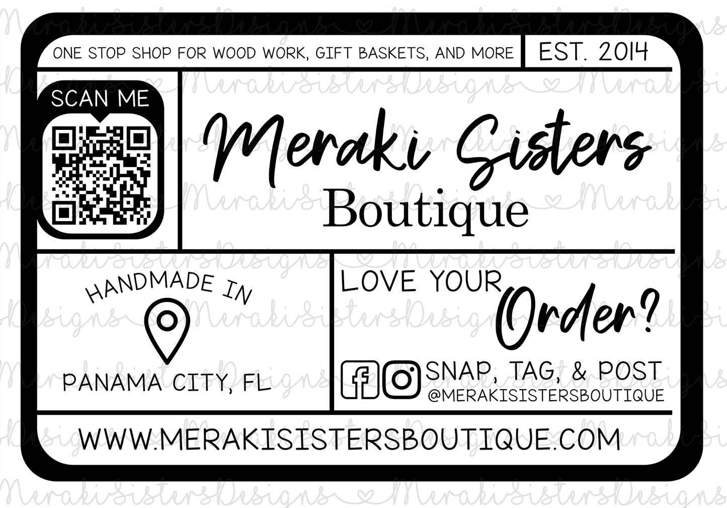 *DIGITAL DOWNLOAD* 4x6 Business Package Label