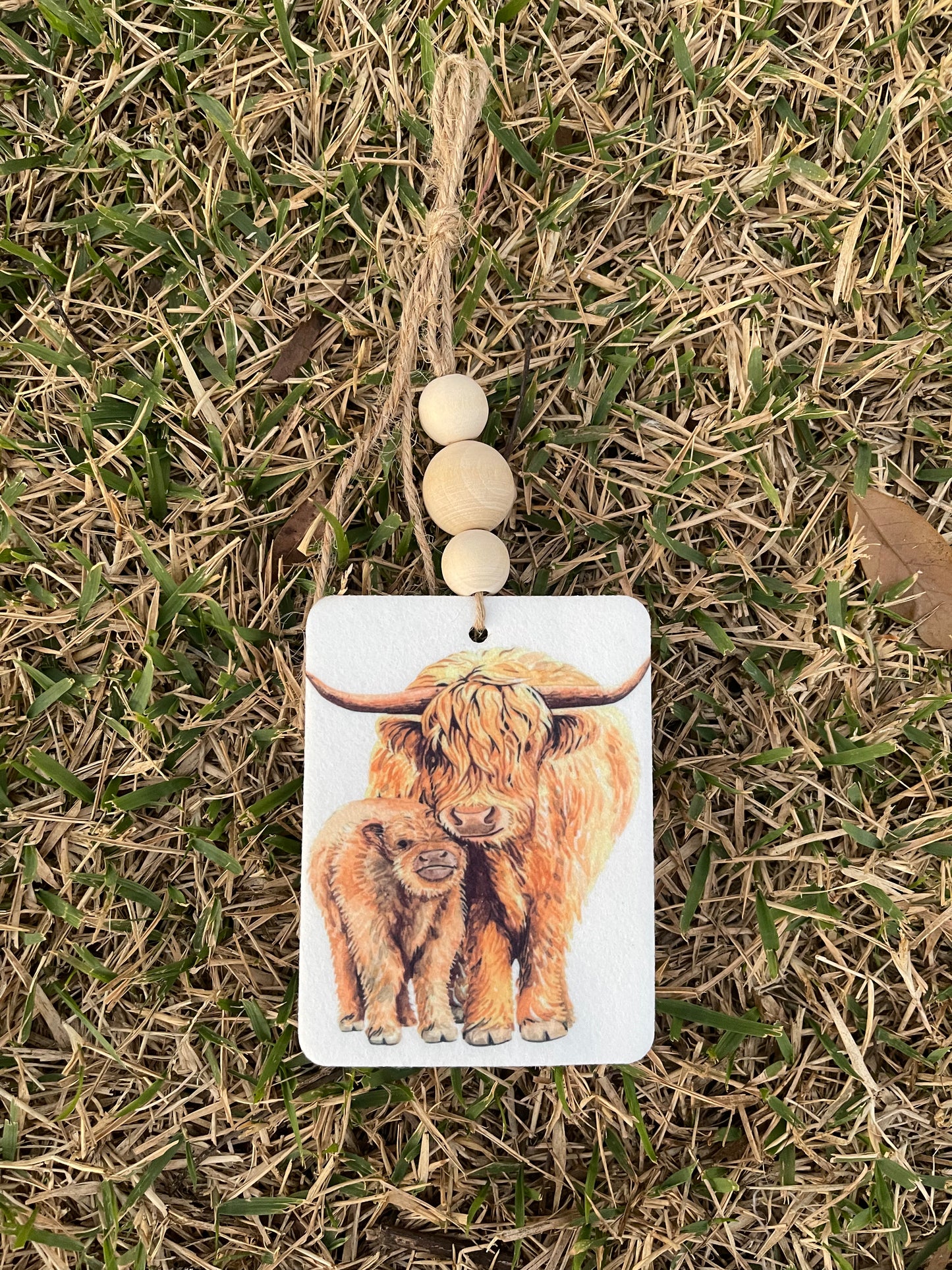 Highland Cow Felt Air Freshener