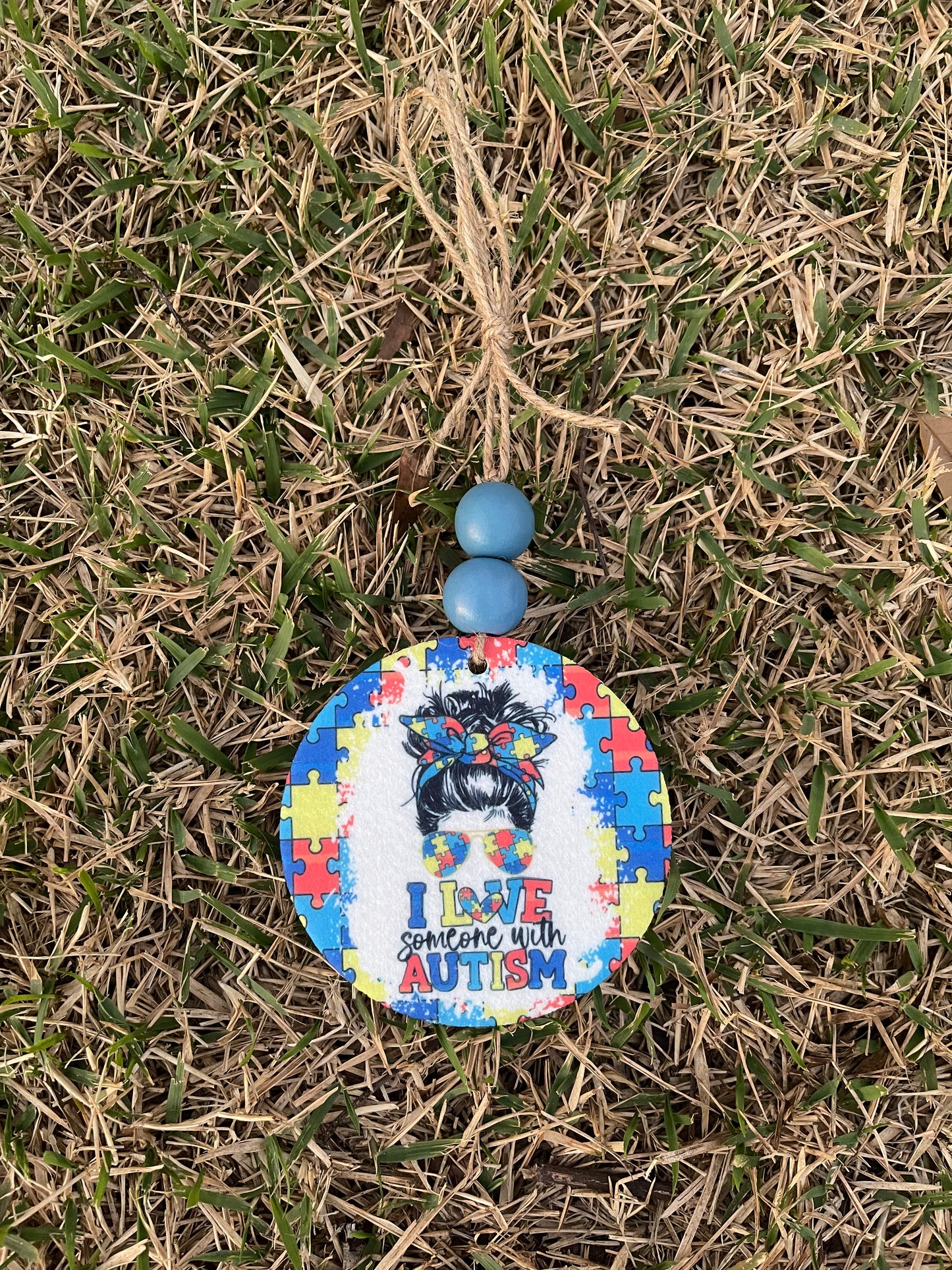 I Love Someone With Autism Felt Air Freshener