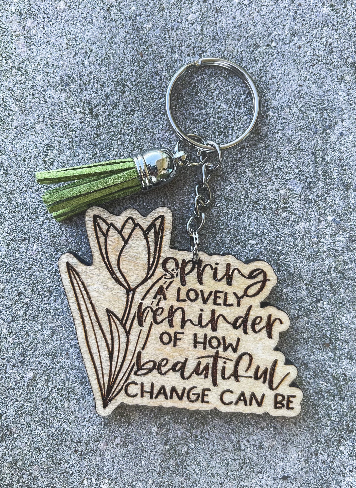 Spring A Lovely Reminder Key Chain with Tassel