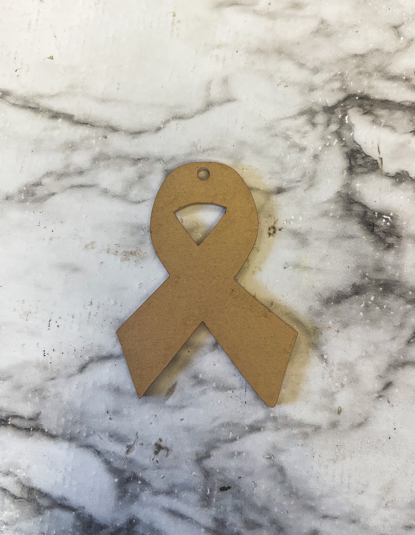 Clear Acrylic Awareness Ribbon