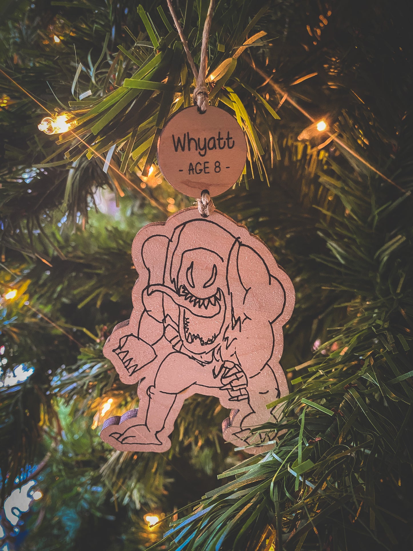 Kids Drawing Outline Ornament