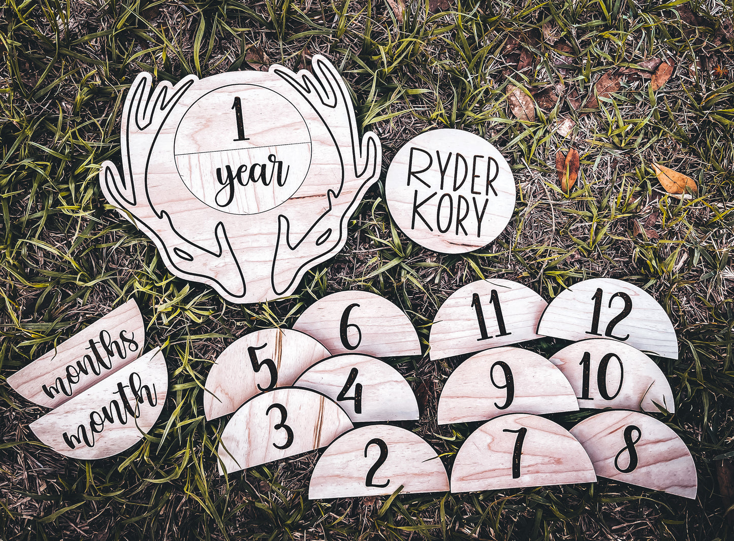 Interchangeable Antler Milestone Marker