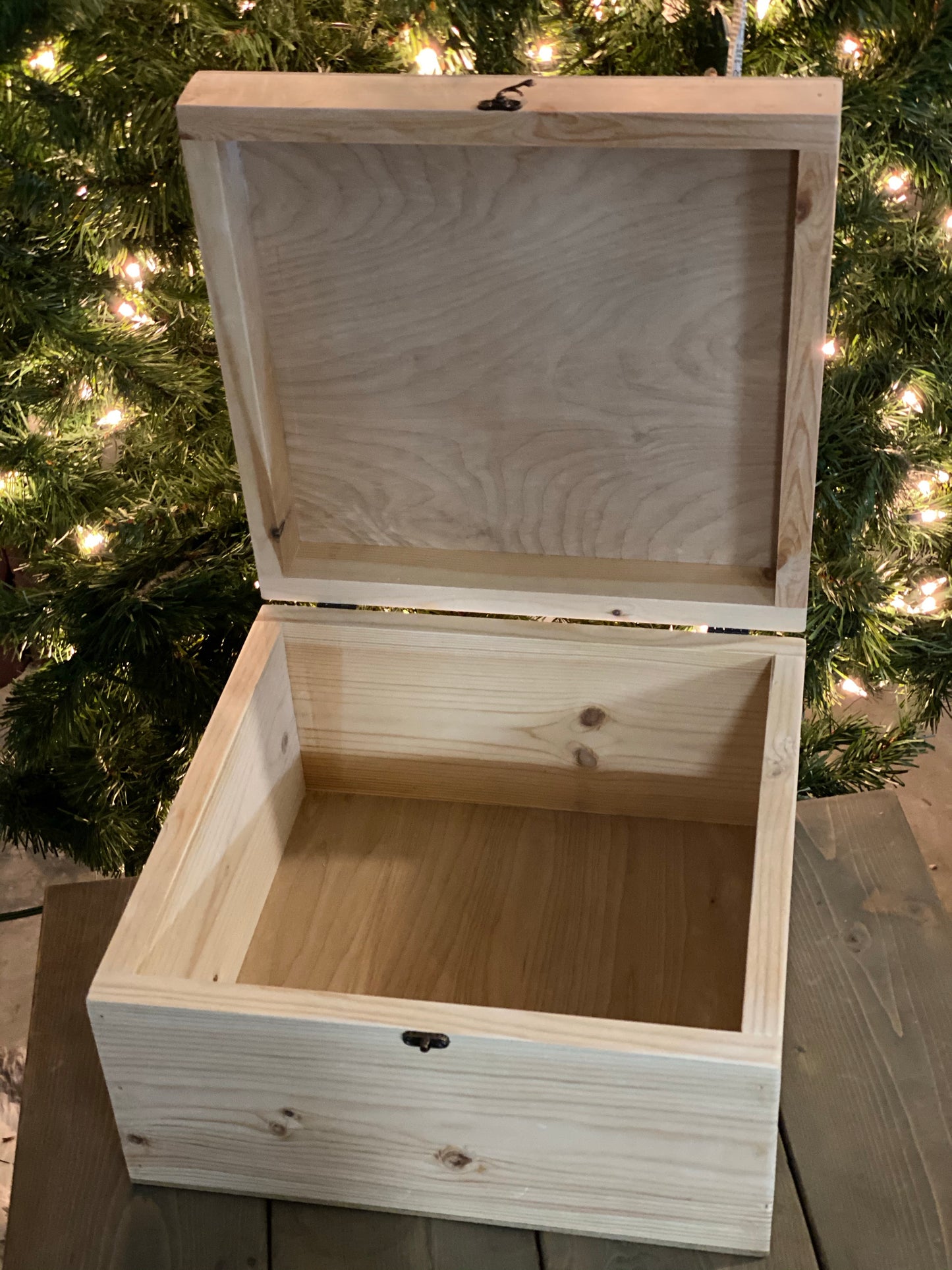 12”x12” Engraved Santa Box