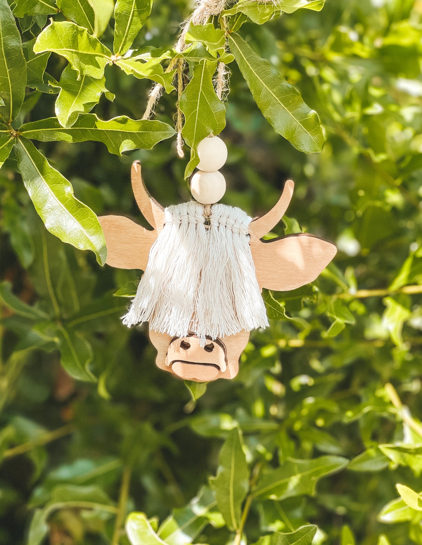 Highland Cow Car Charm