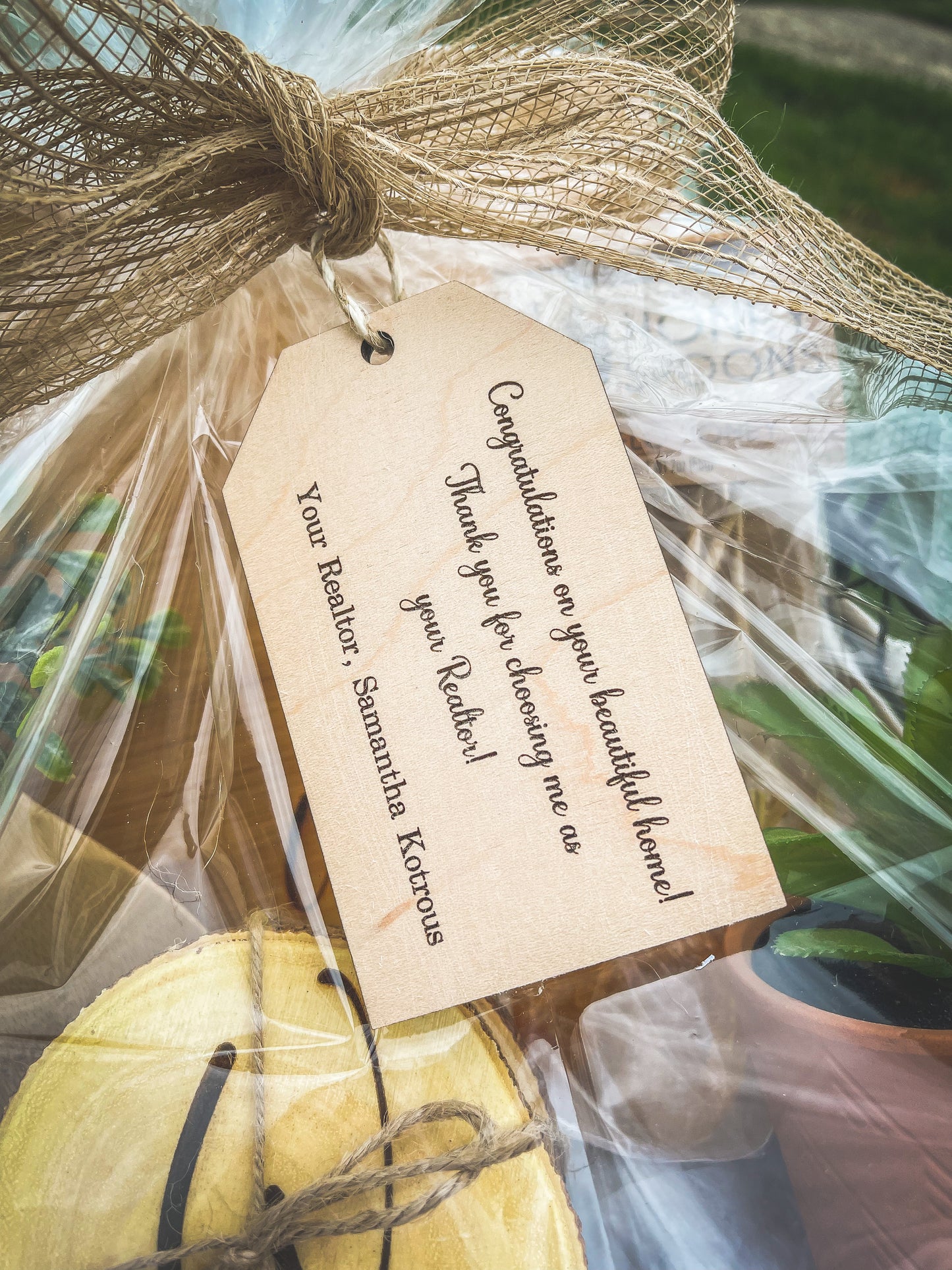 Realtor Gift Basket Tag
