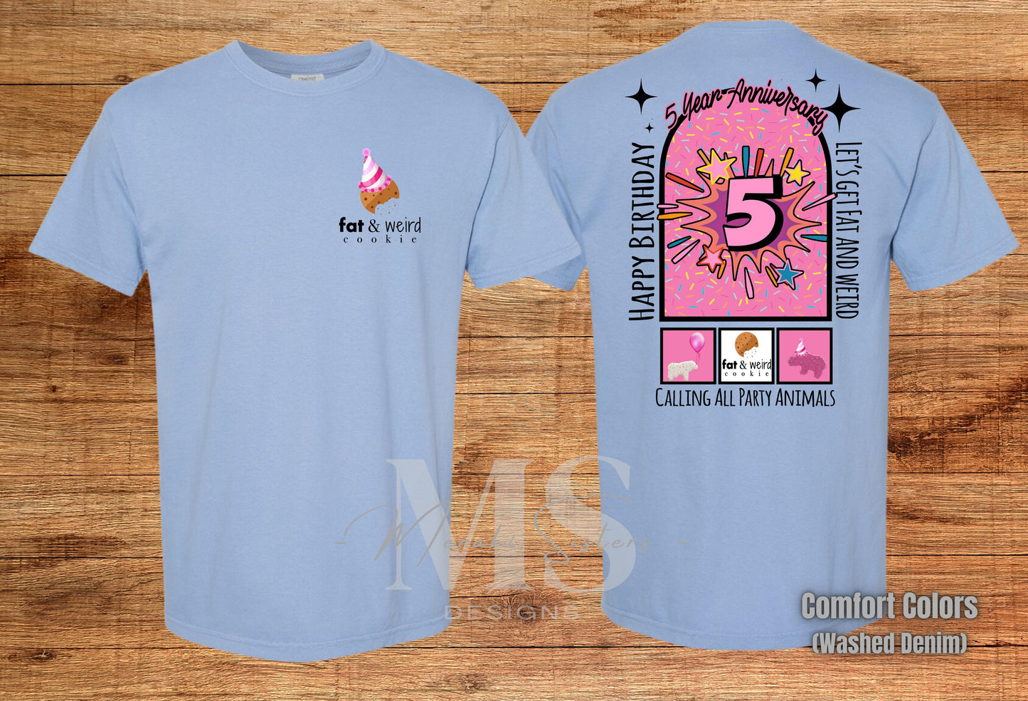 Fat & Weird Cookie Anniverary Tee