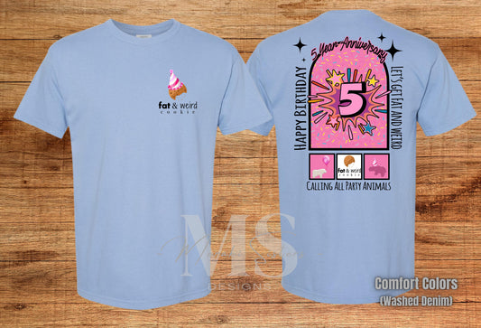 Fat & Weird Cookie Anniverary Tee