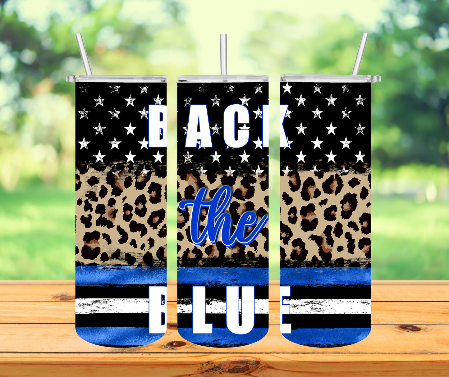 Back The Blue Tumbler