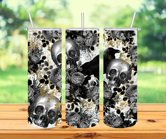Black Skull Tumbler