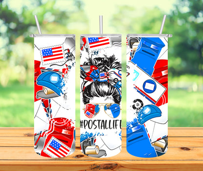 Messy Bun USPS Tumbler
