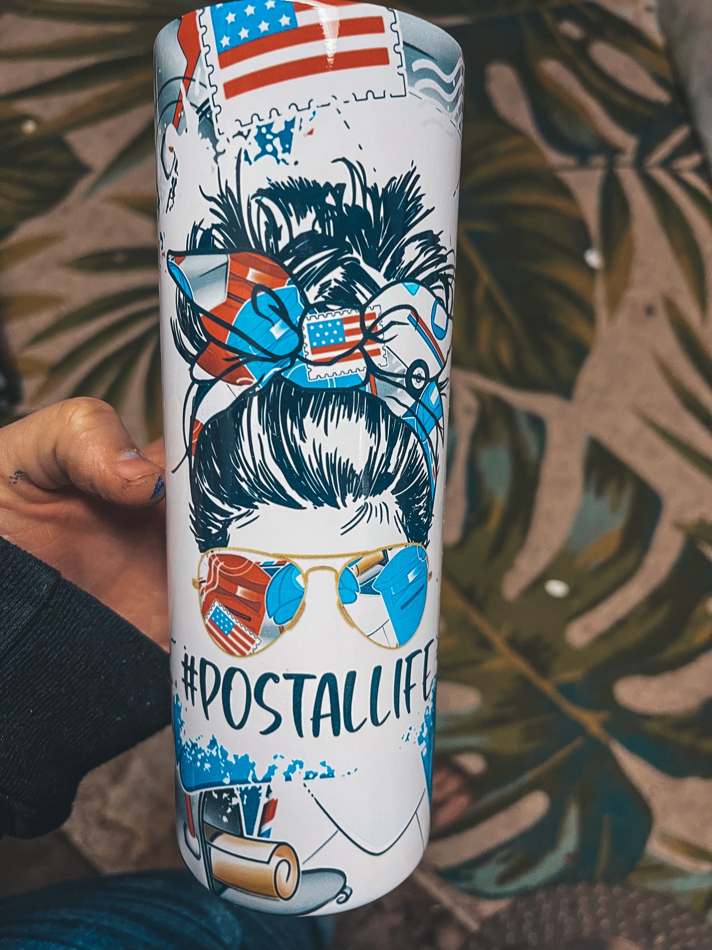 Messy Bun USPS Tumbler