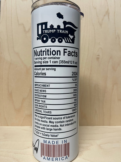 DT Nutritional Facts Tumbler