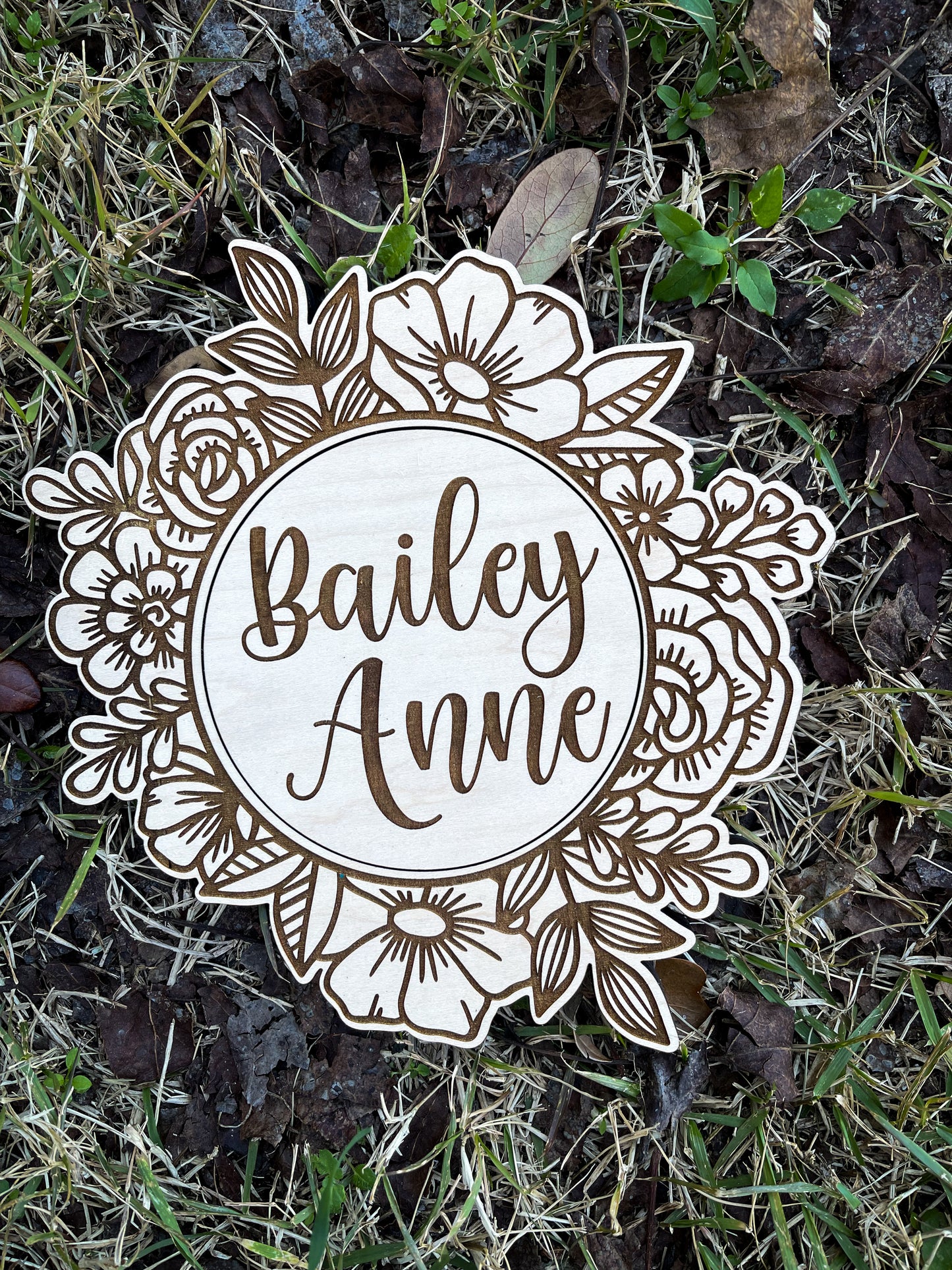 Interchangeable Floral Milestone Marker