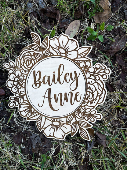 Interchangeable Floral Milestone Marker